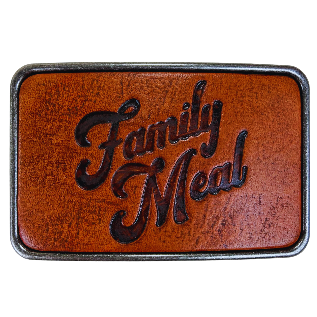 Leather Belt Buckle Family Meal Official