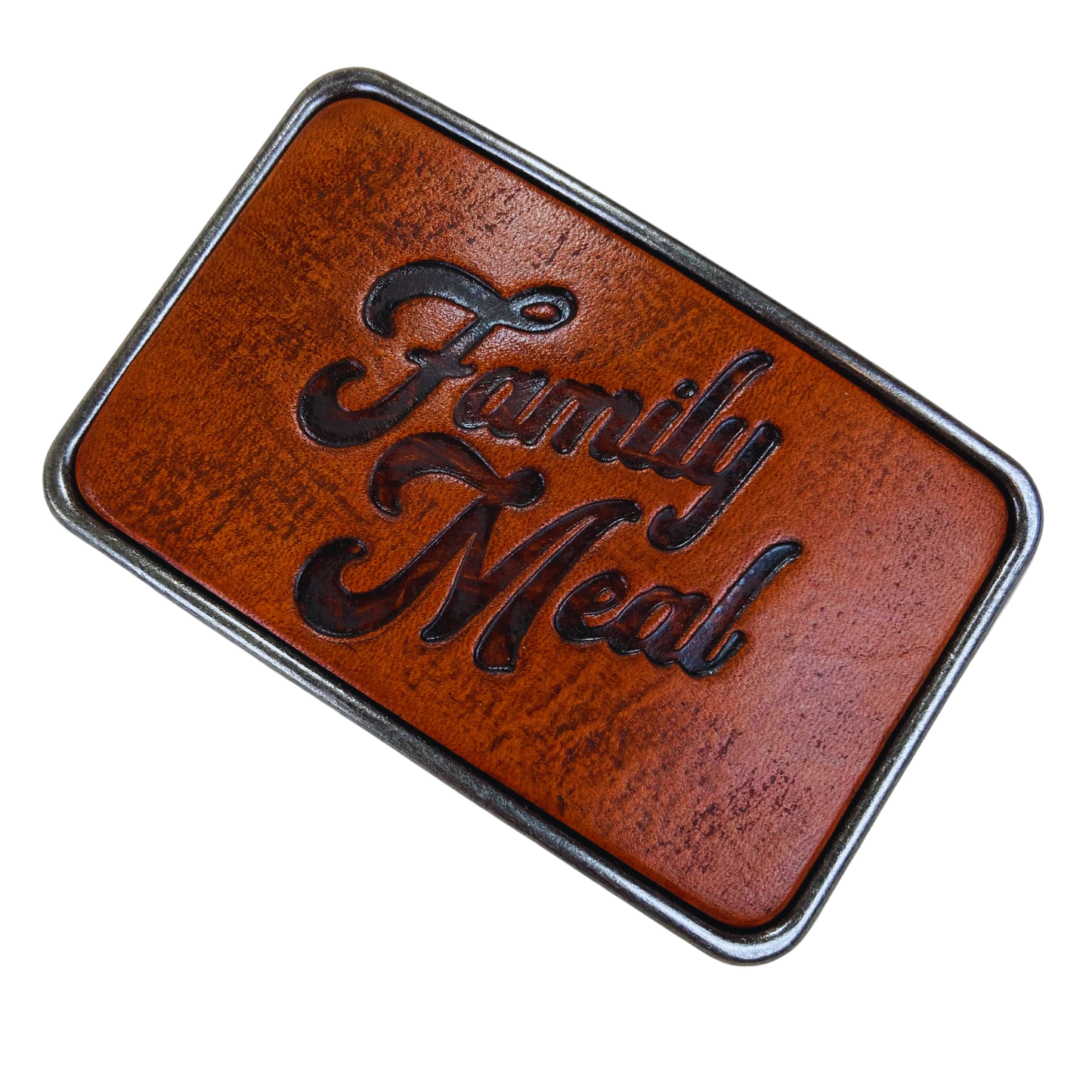 Leather Belt Buckle Family Meal Official