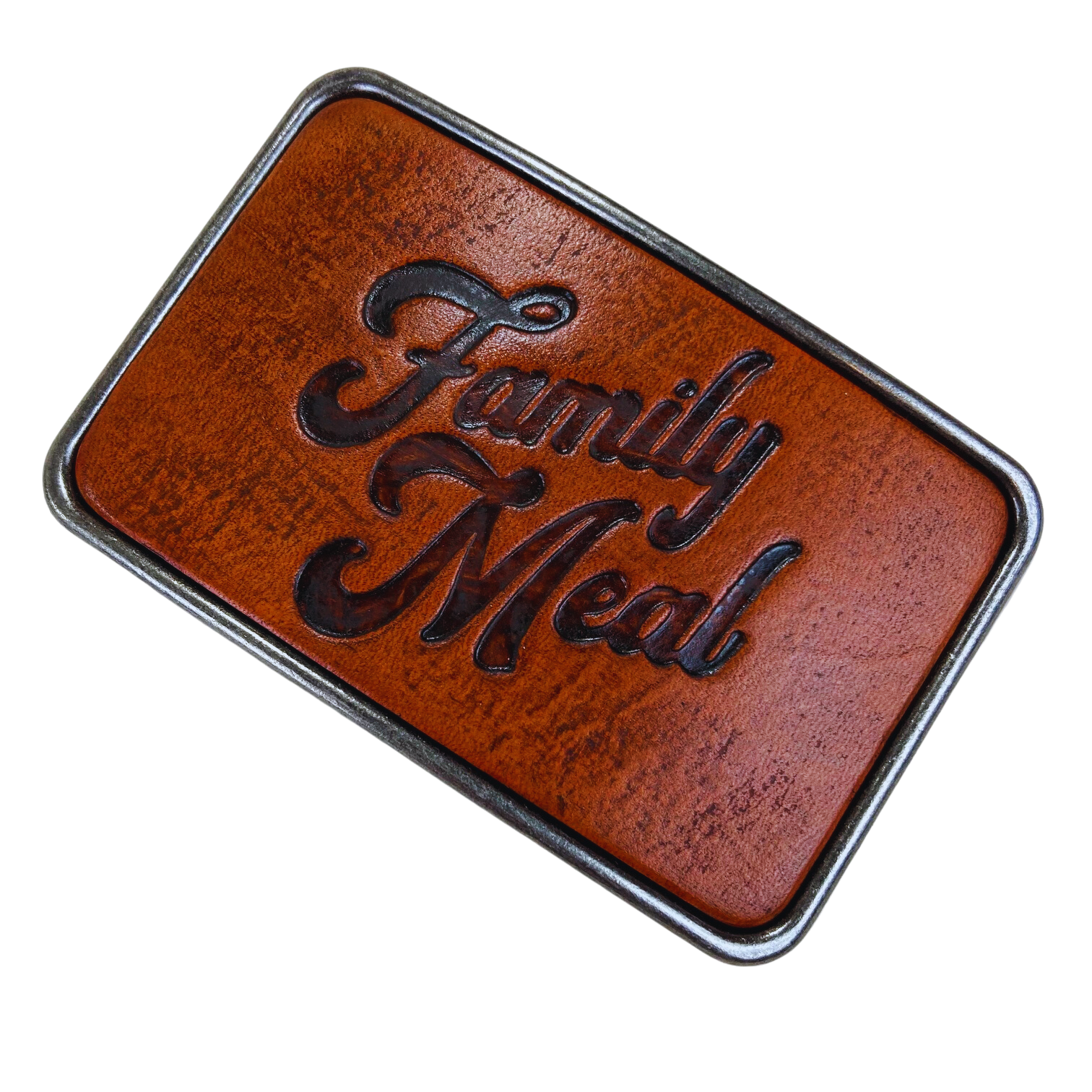 Leather Belt Buckle Family Meal Official