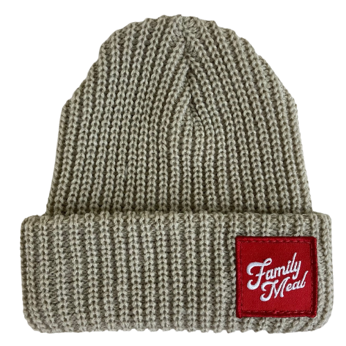 Stone Square Cuff Patch Beanie Family Meal Official