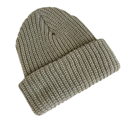 Stone Square Cuff Patch Beanie Family Meal Official