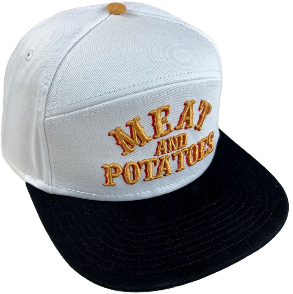 Family Meal Official Meat & Potatoes White / Black Tradesman Snapback Hat